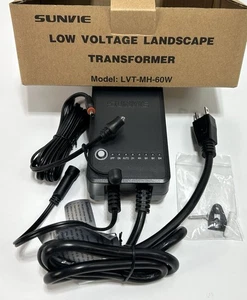 Sunvie LVT-MH-60W AC-DC 120V Niedervolt Landschaft Licht Trafo mit Timer - Bild 1 von 8