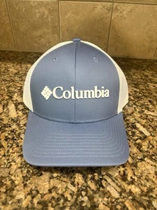 Columbia Raised Logo Mesh SnapBack Hat, Color: Blue O/S (New w/Tags) - Imagen 1 de 9
