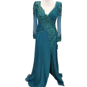 Claire's Collection Ball Pageant Gown Beaded Crystal Embellished Sz 10 $2800 - Picture 1 of 13