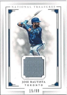 2016 Panini National Treasures Jose Bautista (Blue Jays) reliquia/99 tarjeta no. 126 Foto 1 de 2