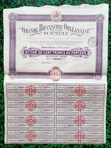 Dépt 45 - Orléans Fbg Bannier - Déco Grande Brasserie Orléanaise SCHMETZ de 1929 - Picture 1 of 1