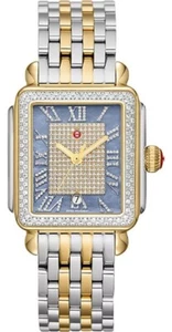 Michele Deco Madison Mid Two-Tone Pave Roman Numeral Diamond Watch MWW06T000271 - Picture 1 of 4