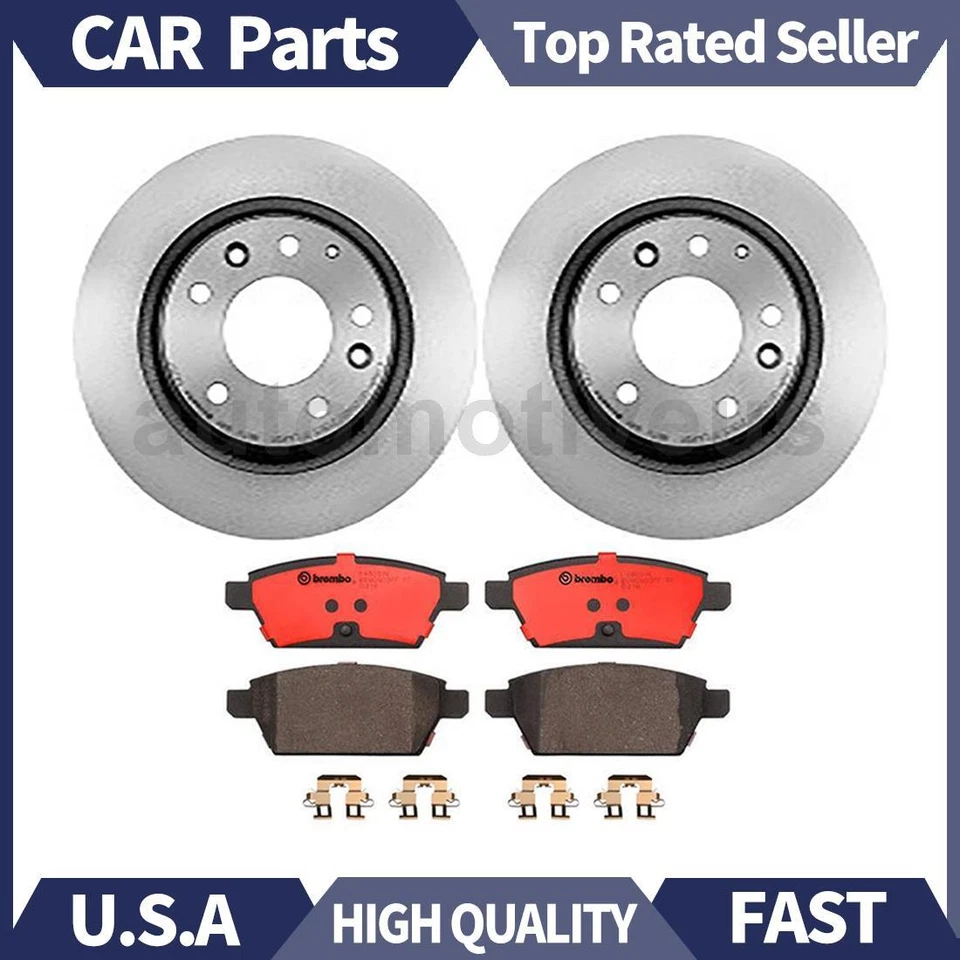 Conjunto de pastilhas de freio a disco traseiro Brembo, rotor de freio a disco para Mazda 6 2007 2006 - Imagem 1 de 4