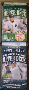 2006 Upper Deck Baseball Series 1 & 2 Super Value Combo Fat Packs 30 Cards 