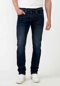 Buffalo David Bitton Men's Jeans 34x30 Evan-X Slim Straight Stretch Zip Blue - Picture 1 of 21