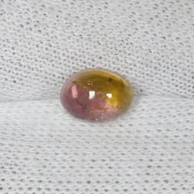 1.05Cts Beautiful Luster Natural Bi Color Tourmaline - Oval Cab...!!!  - Image 1 of 2