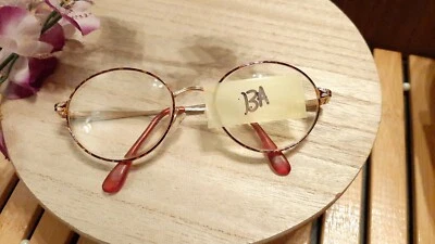 MARCOS DE GAFAS VINTAGE PARA MUJER TORTUGA PEQUEÑOS OVALADOS DE ALAMBRE DORADO (13A) Foto 1 de 4