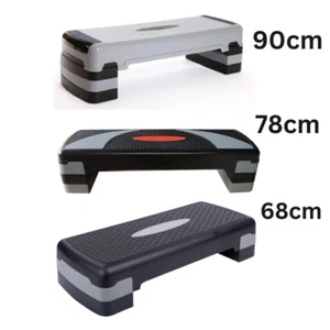 Aerobic Stepper Adjustable Height Level Exercise Stepper Gym Yoga Board - Picture 1 of 21