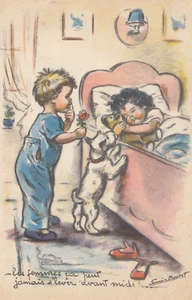 CARTOLINA TEMATICA BAMBINI INFANZIA GIOCHI ANIMALI FELICITA FLORI NON VIAGGIATA - Imagen 1 de 2