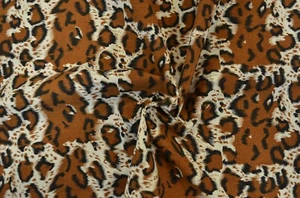 Large Cheetah Cotton Print Fabric | 100% Cotton Animal Print Fabric | 60" | - Picture 1 of 3