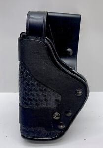 Uncle Mike's Mirage Basketweave Pro-2 Dual Retention Duty Holster Size 21