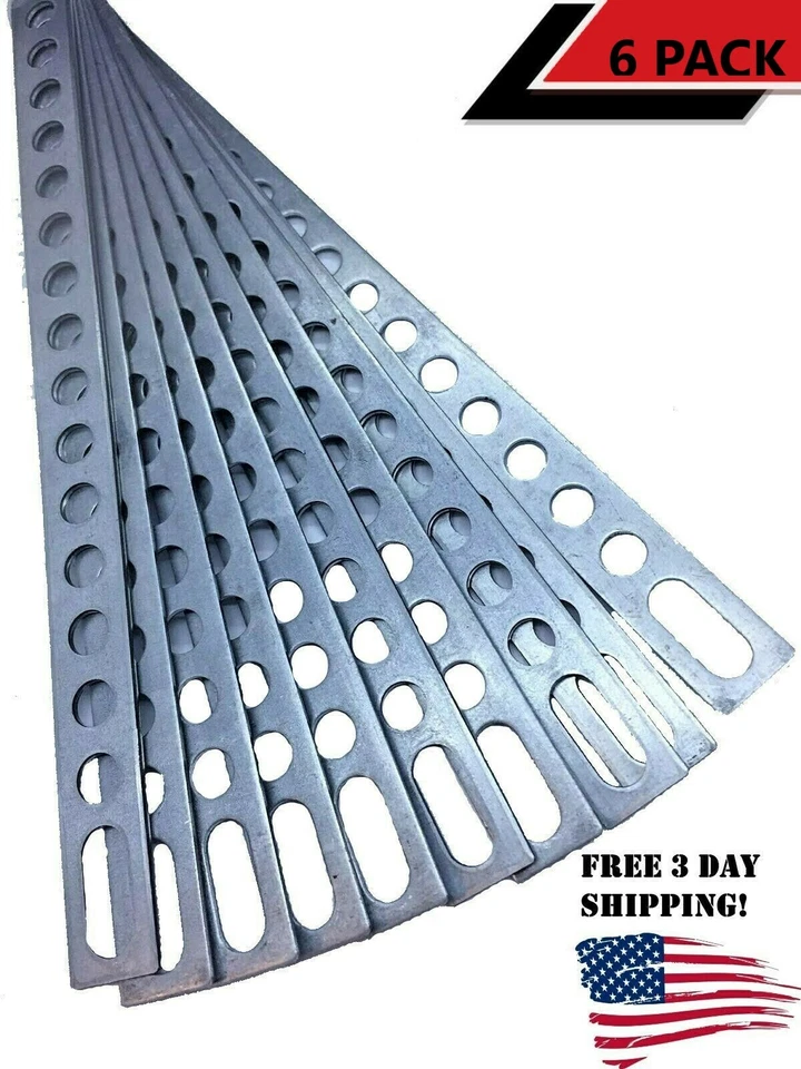 12VMAX 6 Pack 18" Metal Back Strap Mounting Universal Car Stereo Door Secure Bracket