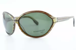 FREUDENHAUS Munich Sonnenbrille Grace BRN Oversize Brown Lady Sunglasses c2000s - Picture 1 of 11