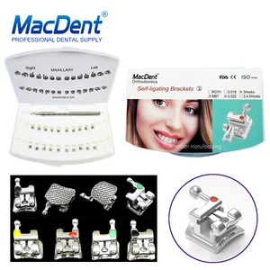28 piezas Brackets dentales autoligables ROTH/MBT 022 ortodoncia brackets metálicos 3/345 - Imagen 1 de 13