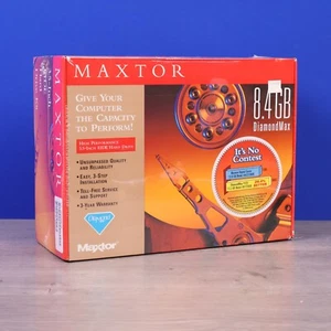 Rare MAXTOR 8.4GB DiamondMax 3.5" EIDE Hard Drive Kit K0188400D Brand New Sealed - Picture 1 of 3