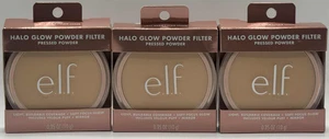 3 pezzi filtro polvere Elf Halo Glow polvere pressata ~ LIGHT CALDO ~ 0,35 OZ CIASCUNO - Foto 1 di 2