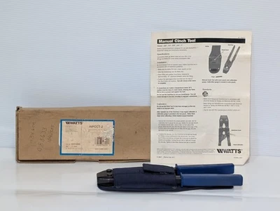 Alicates de fijación manuales Watts WPCCT-2 herramienta de mano para tubería de conector PEX, bolsa Foto 1 de 4