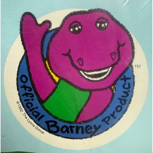 Manta saco de dormir vintage 1992 Barney's Dinosaur Bedtime Stories - Imagen 1 de 5