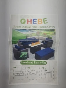 Wasserdichte Terrasse Stretch Sofakissenbezüge Outdoor Stuhl Kissenbezüge - Bild 1 von 8