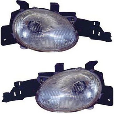 For 1995-1999 Plymouth Neon Pair Headlights Driver and Passenger Side-Bulb Incl - Image 1 of 4