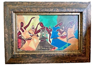 Framed Painting or Print on Canvas "The Dancing Show" Peter Tilley 13/400 - Picture 1 of 6