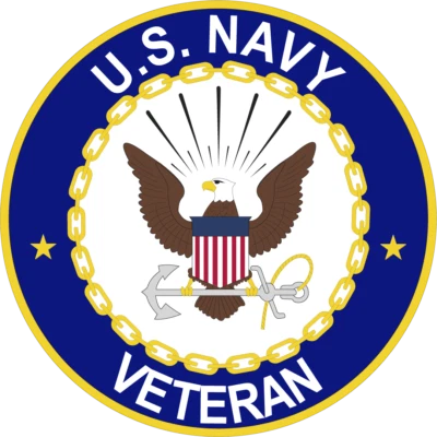 LEETPRINTS U.S. Navy Veteran | Laminated Vinyl Decal Sticker Label