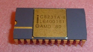 NUEVO 1 PIEZA COPROCESADOR MATEMÁTICO INTEL C8231A-8 IC 8 BITS CDIP-24 DORADO - Imagen 1 de 6
