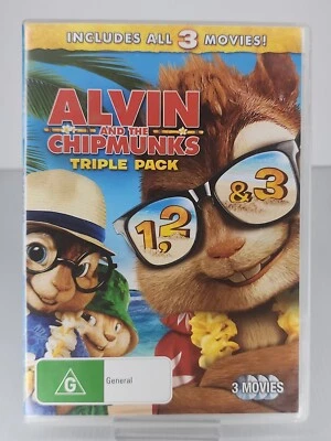 Alvin And The Chipmunks / The Squeakquel / Chipwrecked DVD Jason Lee David Cross - Image 1 of 2