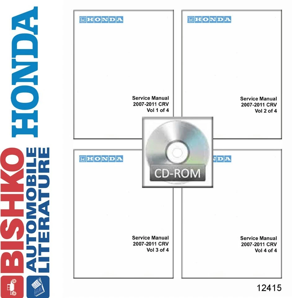 2007 2008 2009 2010 2011 Honda CR-V Shop Service Repair Manual CD - Image 1 of 1