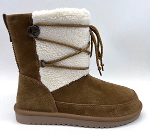 UGG Koolaburra Michon Short Womens US 8 EUR 39 Chestnut Tan Suede Boots 1121499 - Picture 1 of 10