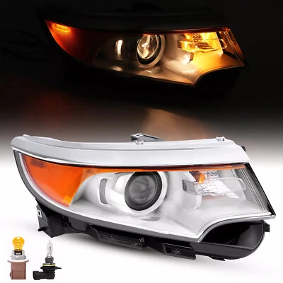 Right Side For Ford Edge 2011 2012 2013 2014 Halogen Projector Headlight 5 Plug - Image 1 of 4