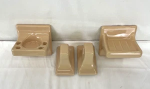 4 pc VTG Ceramic Tile-In Bathroom Accessory Set - Picture 1 of 17