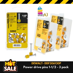 DeWalt DDF306130P 1-1/2" Powder Drive, 25 Drive Pins - 3 Pack - Picture 1 of 4