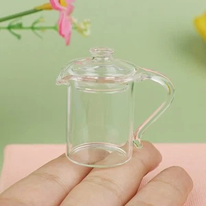 Miniatur Puppenhaus Maßstab 1/4 Teegeschirr Transparent Küchendekoration Küche - Bild 1 von 9