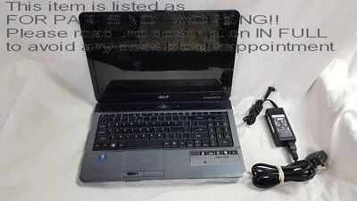 NO VIDEO OUTPUT?? Acer aspire 5532 15.5" Laptop FULL SPECS UNKNOWN - Image 1 of 4