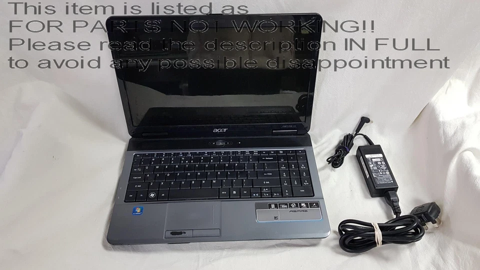 NO VIDEO OUTPUT?? Acer aspire 5532 15.5" Laptop FULL SPECS UNKNOWN - Image 1 of 4