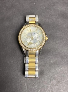 Fossil Riley Multifunktionsuhr bicolor Edelstahl (ES3204) - Bild 1 von 12
