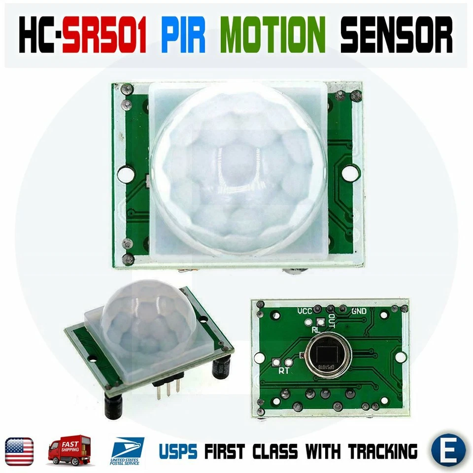HC-SR501 Pyroelectric Infrared IR PIR Motion Sensor Detector Module Arduino - Image 1 of 4