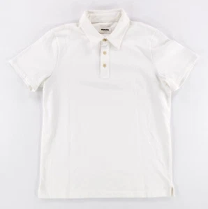 Taylor Stitch Polo Shirt White Short Sleeve Mens 42 L - Picture 1 of 6