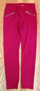 Forever 21 Girls Red Leggings/Jeggings with Zipper Accents - Size L - Picture 1 of 4