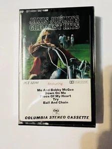 JANIS JOPLIN’S Greatest Hits Vintage Cassette Tape Columbia Records Sealed - Picture 1 of 3