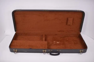 1970's-1980's Vintage Fender Stratocaster Telecaster HardShell CASE Black Brown - Picture 1 of 11