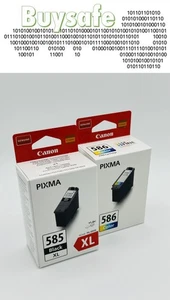 Canon PG-585XL und CL-586 Std Schwarz und Tri-Color Tintenpatrone Konvolut - Bild 1 von 1