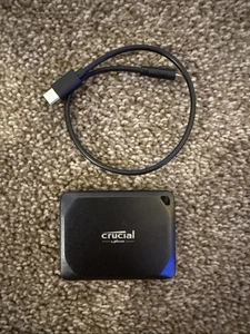 Crucial X10 Pro 4TB Portable External SSD Black USB-C - Photo 1/5
