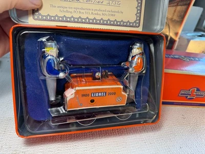 🚂 LIONEL / SCHYLLING - 1900-2000 TIN WINDUP HANDCAR ⚡L1339 - Image 1 of 4
