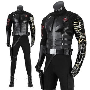 Avengers Winter Soldier Bucky Cosplay Winter Soldier Costume Halloween Outfits - Picture 1 of 19