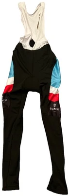 Bianchi Milano Winter Cycling Bib Full Length Padded Tights Fleece Lined Mens XL - Image 1 of 4