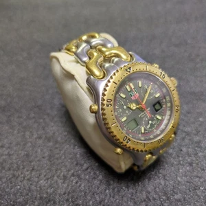TAG HEUER Senna CG1122-0 Watch Parts Junk Unused Bezel Buttons 2-step Crown JP - Picture 1 of 14