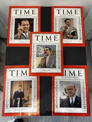 🔥Complete Set Vintage August 1938 Time Magazine, Vol. 32, Issues 5,6,7,8,9 - Image 1 of 4
