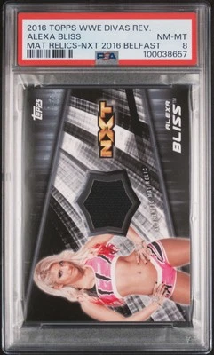 2016 Topps WWE Divas Revolution Alexa Bliss Mat Relic NXT 2016/199 PSA 8 casi nuevo Foto 1 de 3